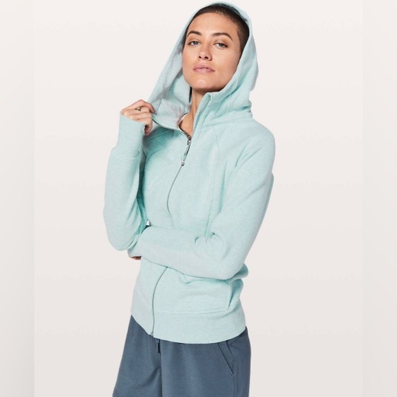 Lululemon Full Zip Scuba Size 6 In Heathered Frosty - Picture 3 of 9